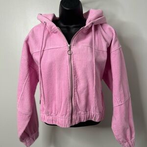 Forever 21 Pink Women’s Pinck Corduroy Hooded Jacket